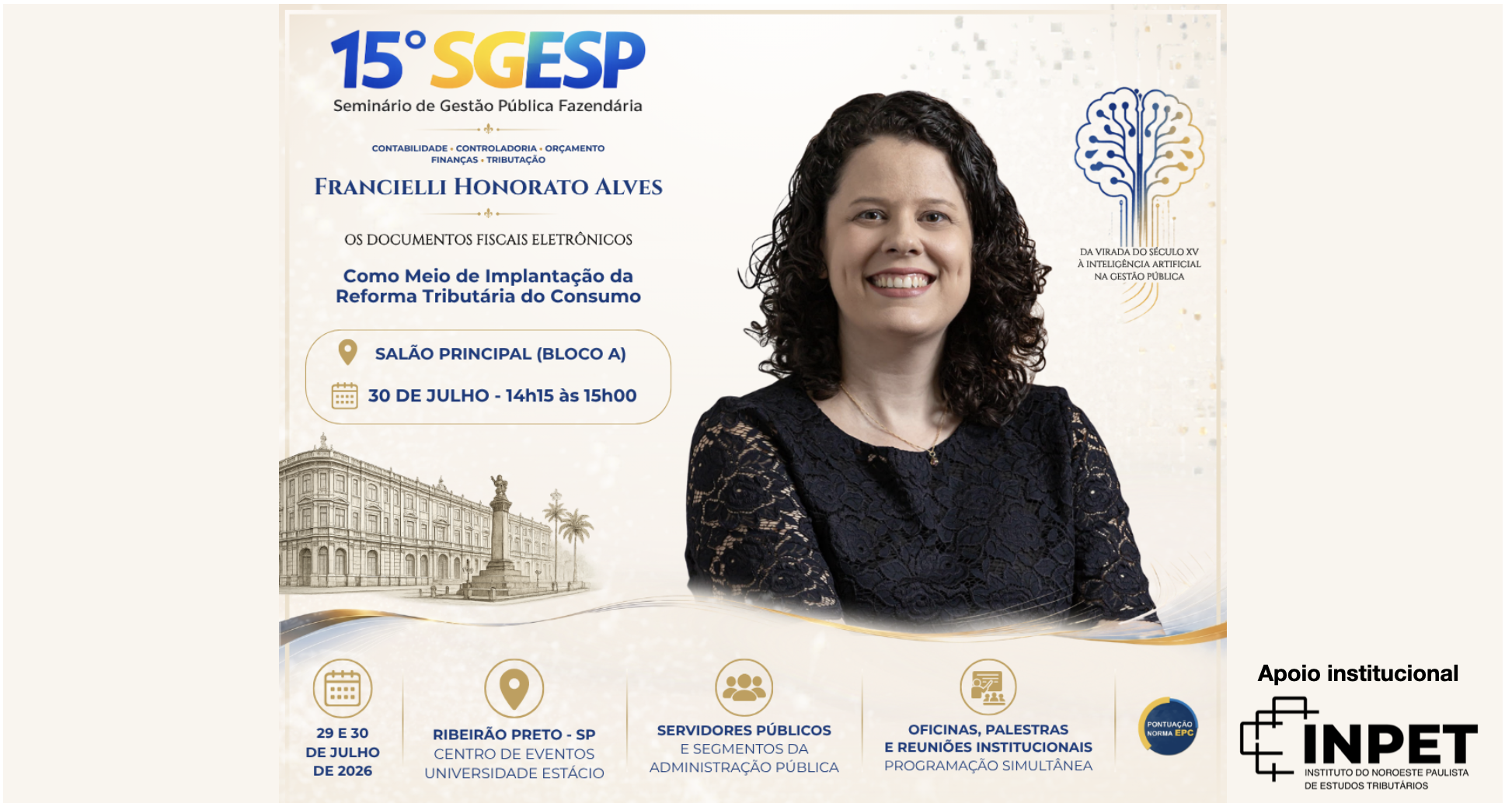 INPET participa do 15.º SGESP com palestra sobre documentos fiscais eletrônicos