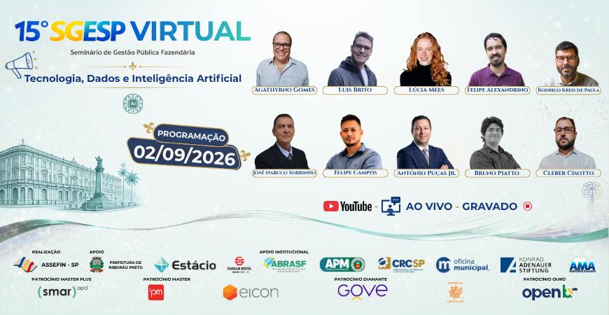 SEGUNDO DIA DO 15º SGESP VIRTUAL DESTACA AVANÇOS EM TECNOLOGIA, DADOS E IA