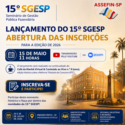 Café da Manhã Zero - Lançamento do 15º SGESP